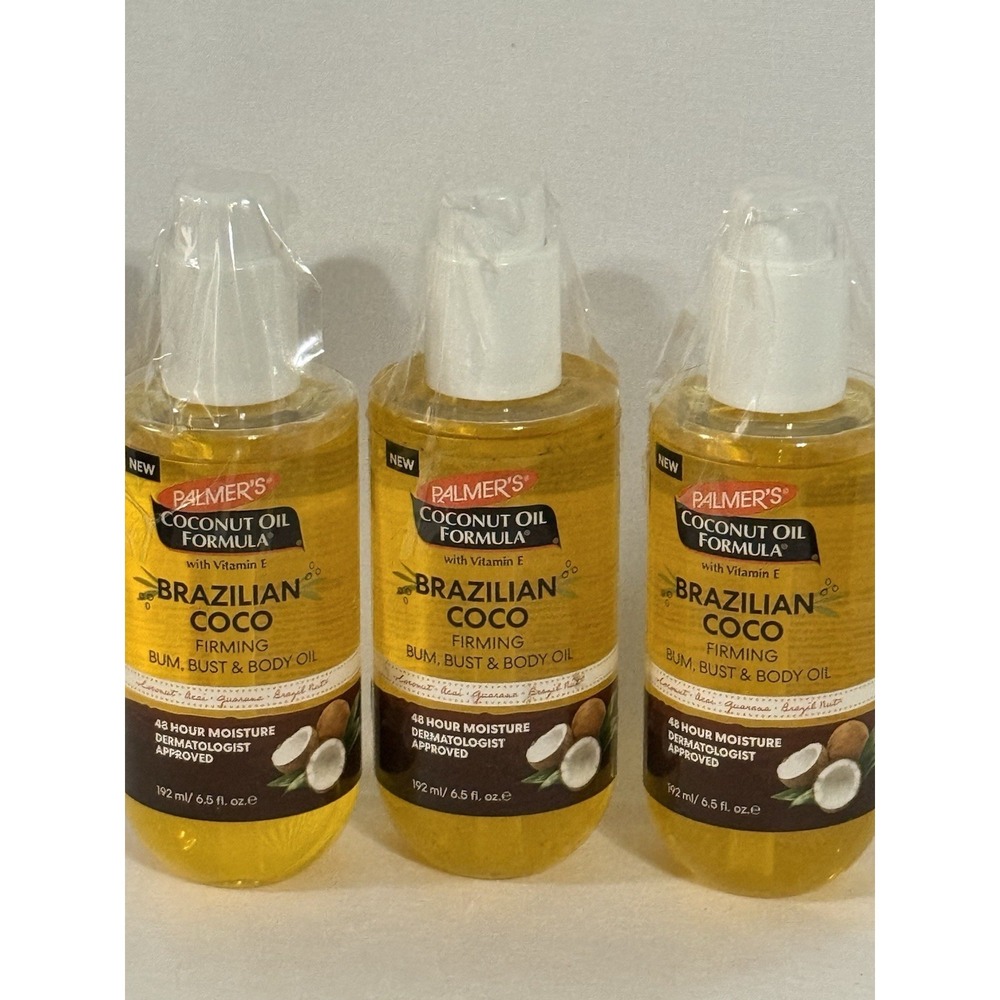 Palmer's Cocoa Butter Body Oil Bum-Bust 6.5oz (3 Pack) New